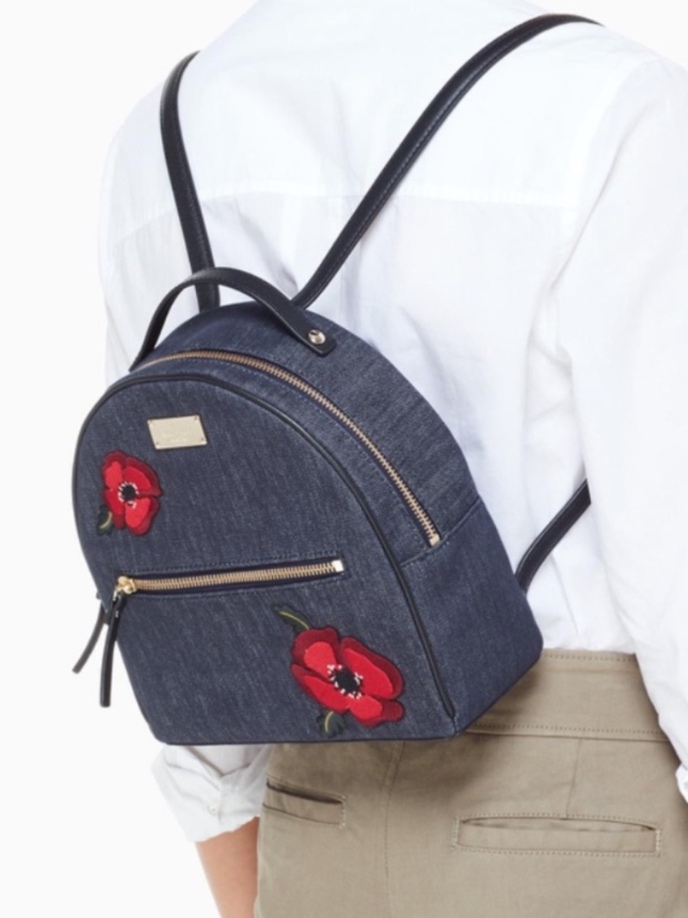 Kate Spade Denim Poppy Backpack